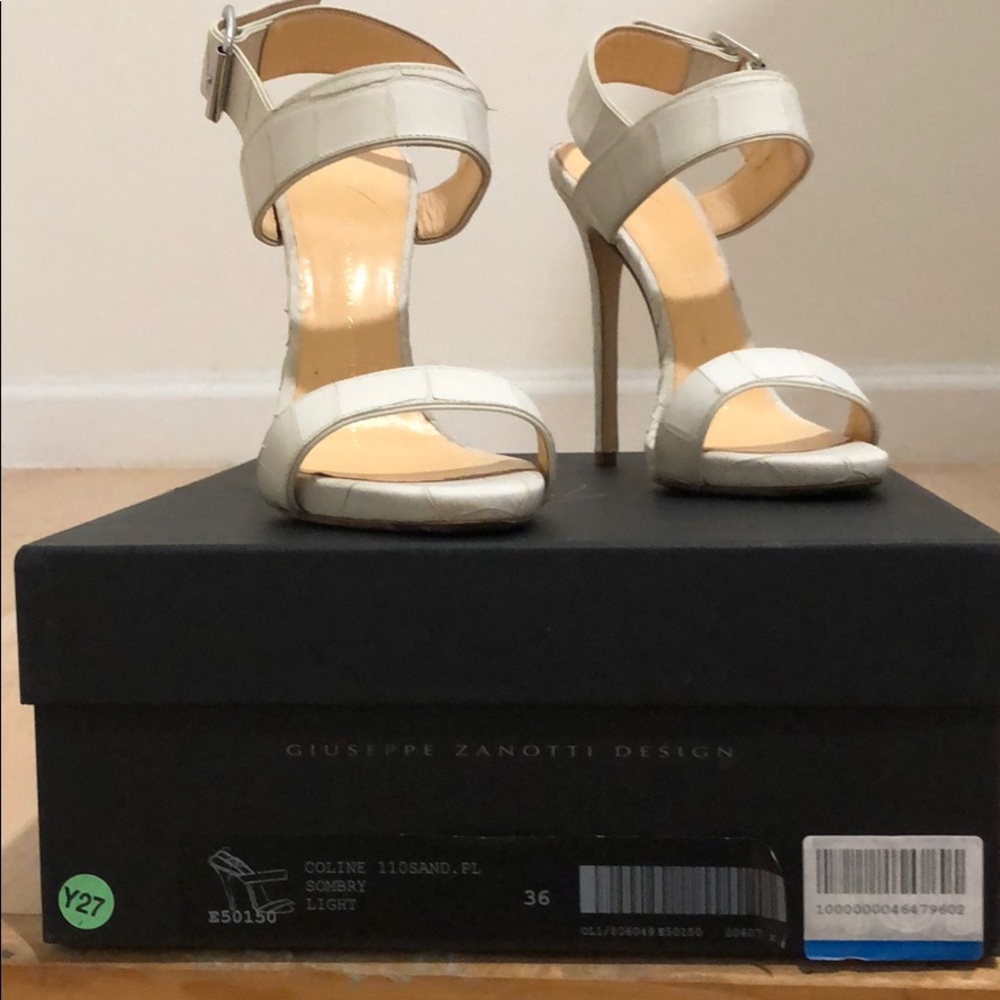Giuseppe Zanotti Snakeskin Stiletto Sandal